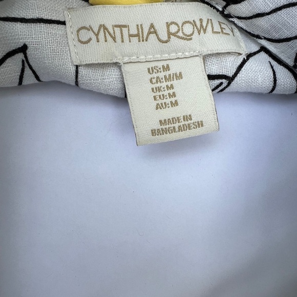 Cynthia Rowley 100% Linen Dress Size M - Picture 4 of 7
